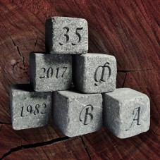 Камни для виски из стеатита с индивидуальной гравировкой на заказ