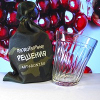 Подарок на 23 февраля — Пьяный стакан с логотипом компании